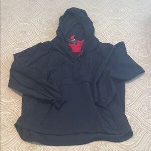 Abercrombie & Fitch Y2K Navy Jacket with Red Lining